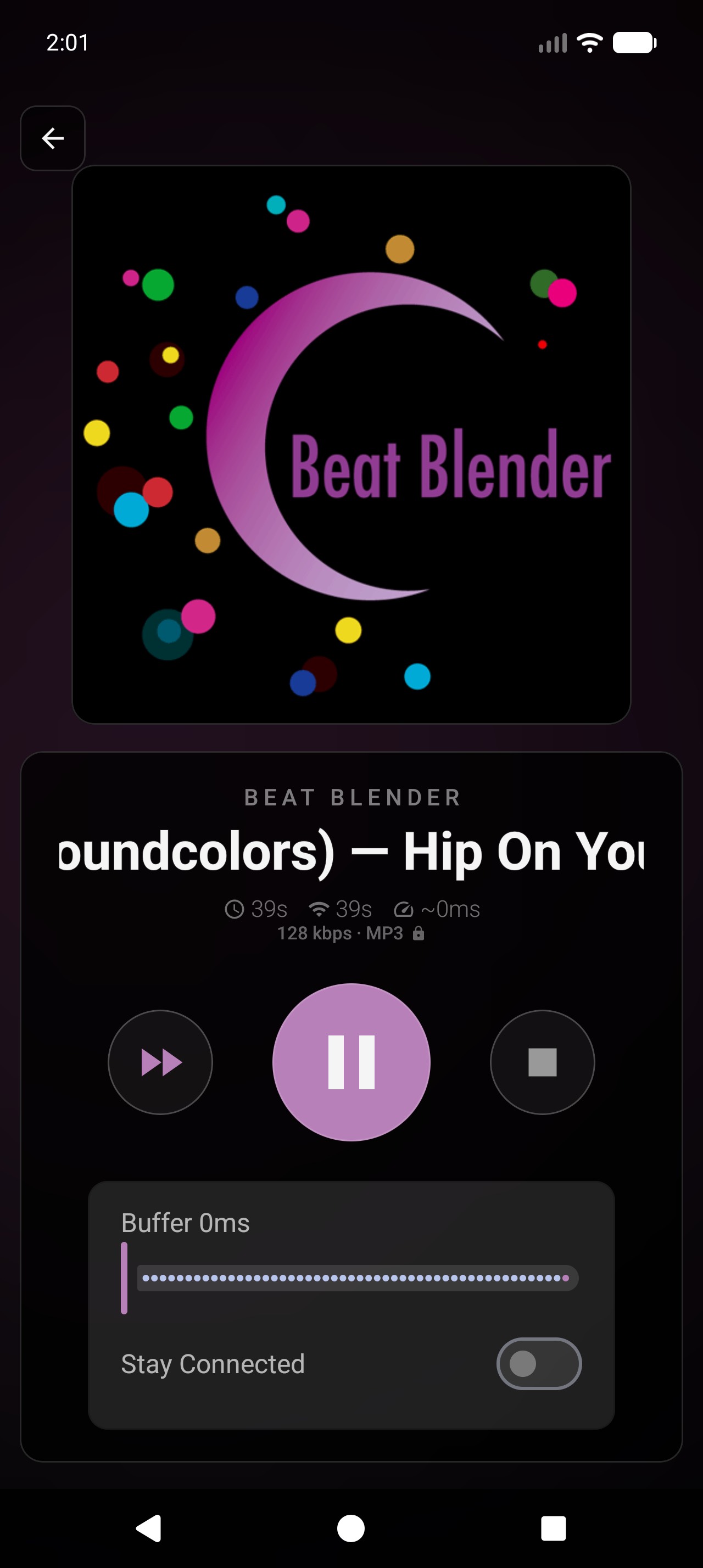 Now Playing with station art fallback