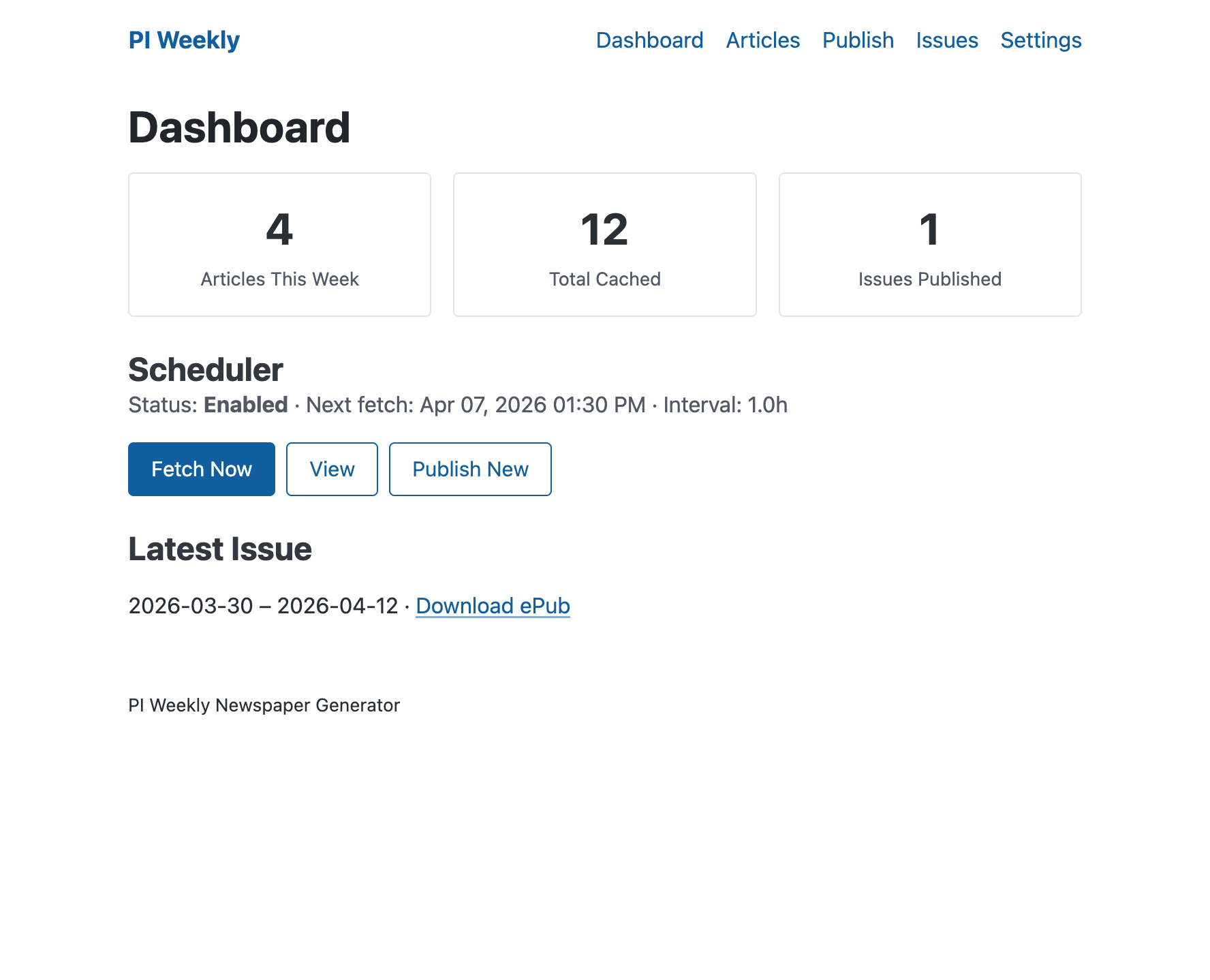 Dashboard